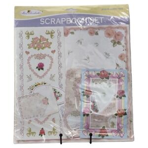 Miss Elizabeth's Sweet Memories Scrapbooking Set 12"x12" Flowers Roses Hearts